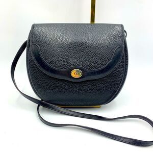Auth Christian Dior Very Vintage Black Pouchette Crossbody Shoulder Bag Preloved
